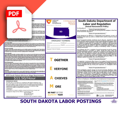 South Dakota Labor Law Poster PDF Download
