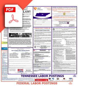 Tennessee & Federal Labor Law Posters PDF Downloads 