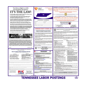 Tennessee Labor Law Poster English