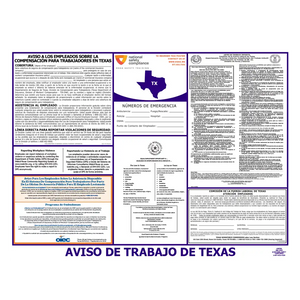 Texas Labor Law Poster Spanish