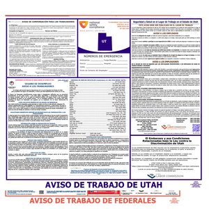 Utah & Federal Labor Law Posters Spanish