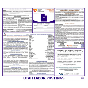 Utah Labor Law Poster English