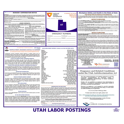Utah Labor Law Poster English
