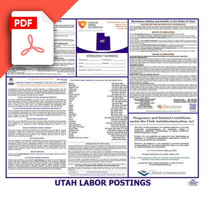 Utah Labor Law Poster PDF Download