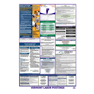 Vermont Labor Law Poster English