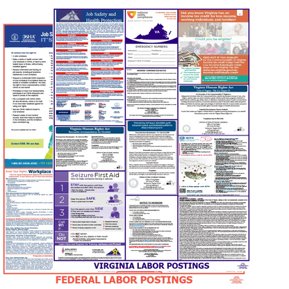 Virginia & Federal Labor Law Posters English