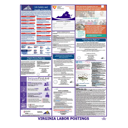 Virginia Labor Law Poster English