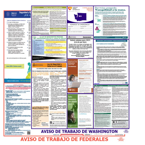 Washington & Federal Labor Law Posters Spanish