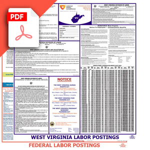 West Virginia & Federal Labor Law Posters PDF Downloads