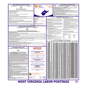 West Virginia Labor Law Poster English