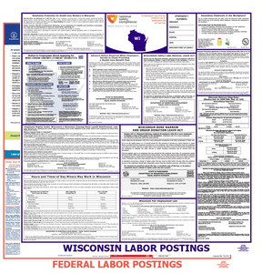 Wisconsin & Federal Labor Law Posters English