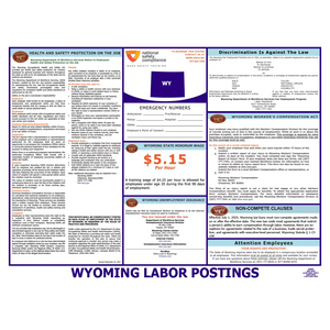 Wyoming Labor Law Poster English