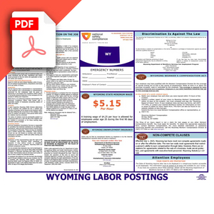 Wyoming Labor Law Poster PDF Download