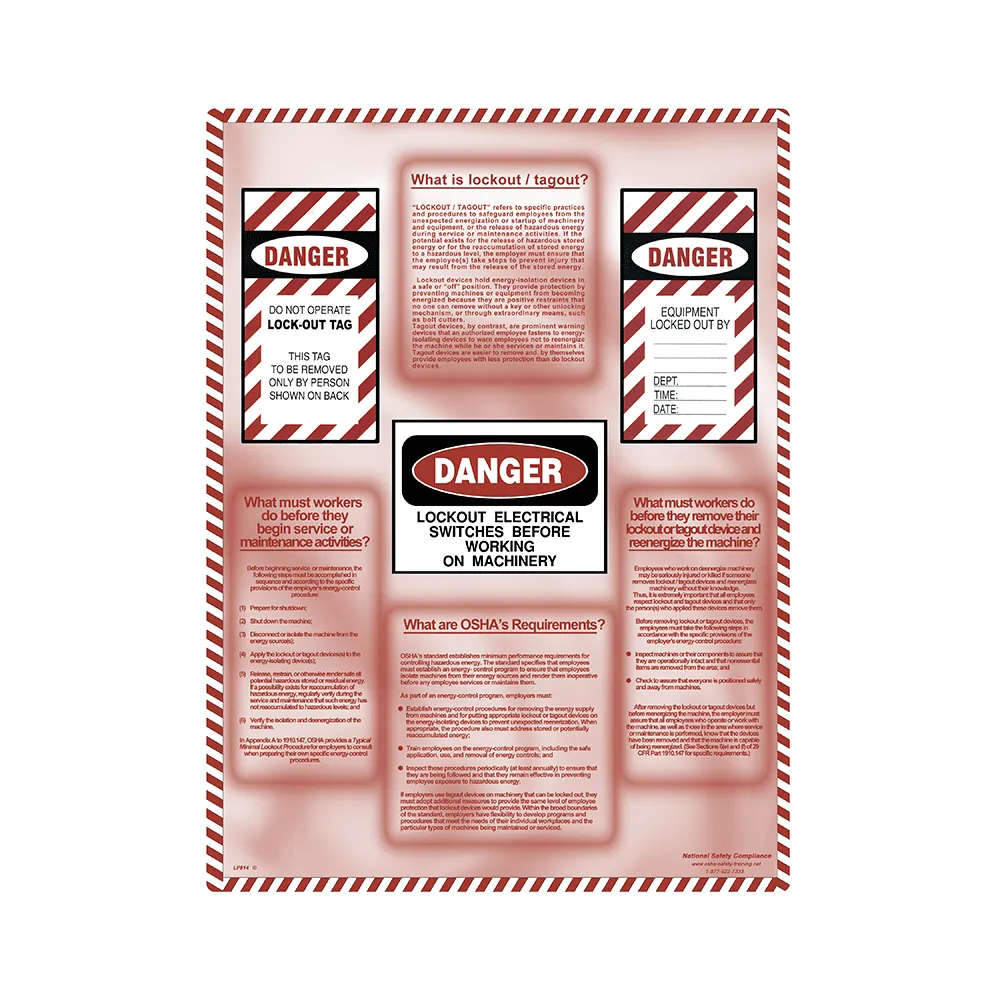 Lockout/Tagout Informational Poster