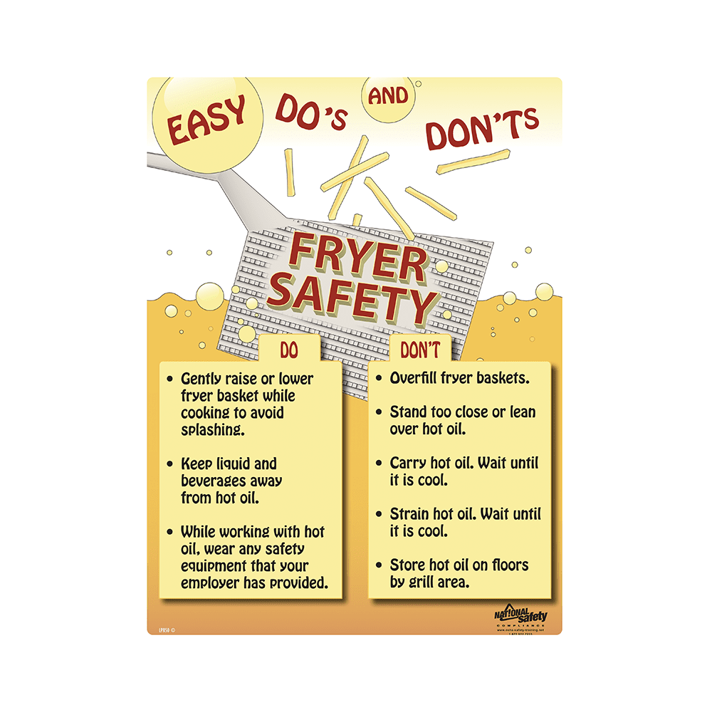 Fryer Safety Do's & Don'ts Safety Poster