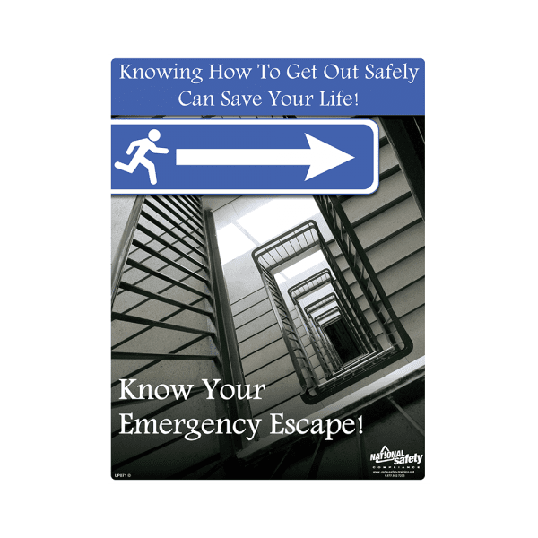 Emergency Escape Safety Poster