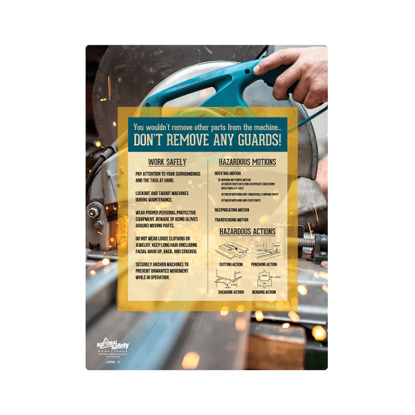 Don't Remove Any Guards Safety Poster