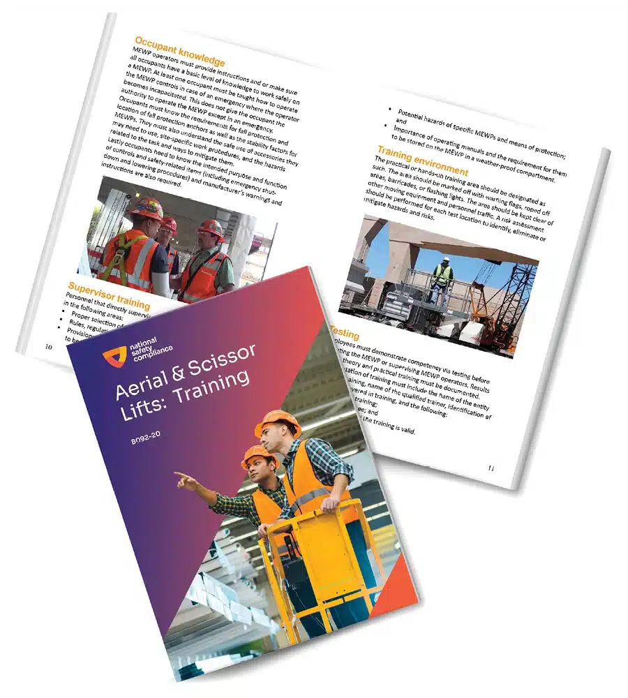 Aerial & Scissor Lift: Training Requirements Training Booklets (pkg of 10)