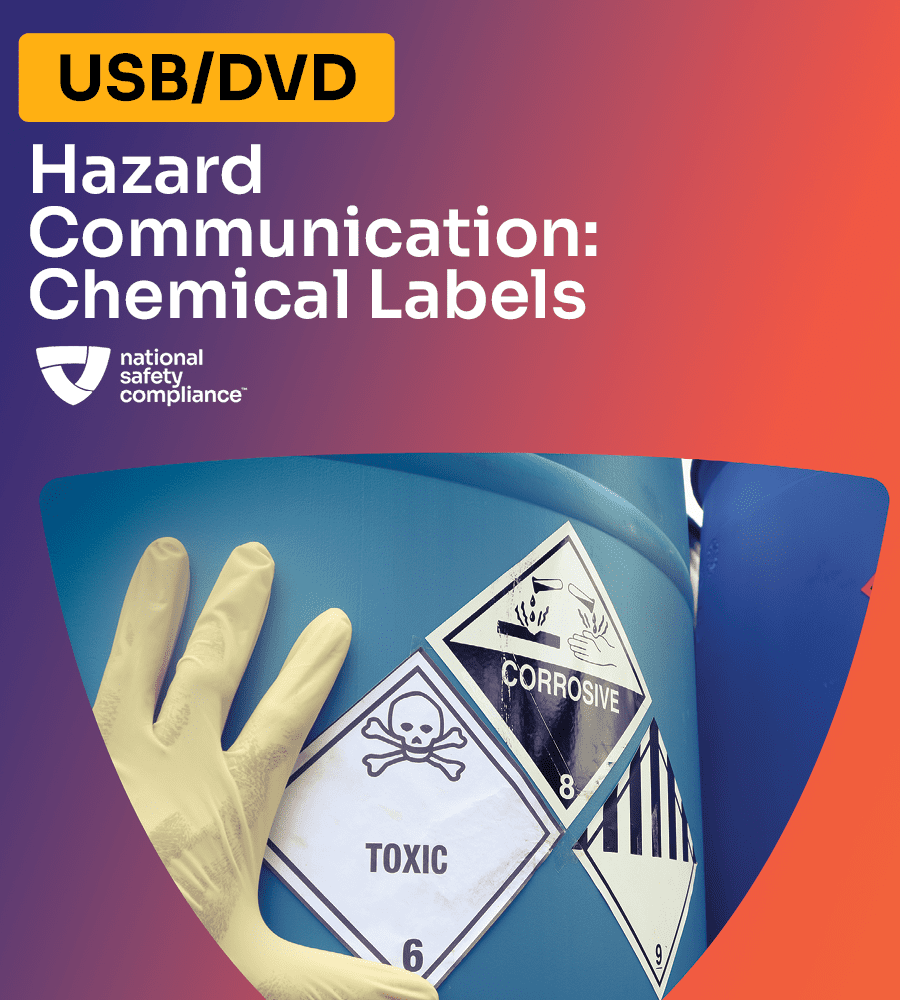 Hazcom Chemical Labels Safety Training Video Kit