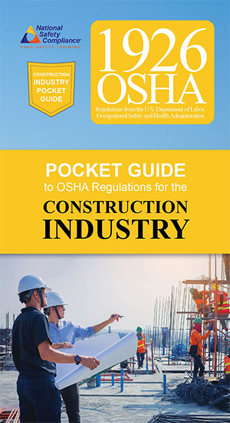 Construction Industry OSHA 1926 Pocket Guide (2022 ed)