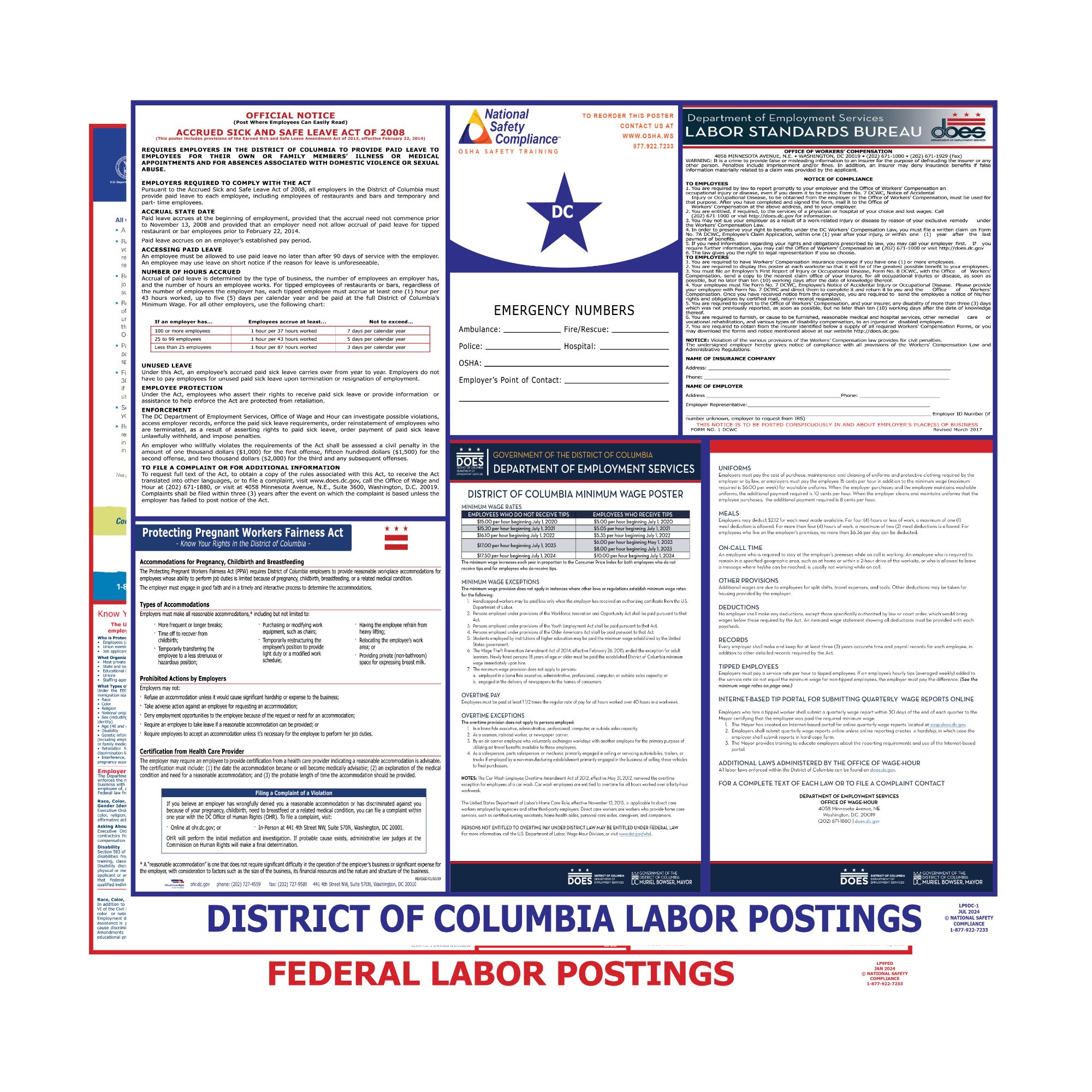 2025 District of Columbia (Washington DC) & Federal Posters