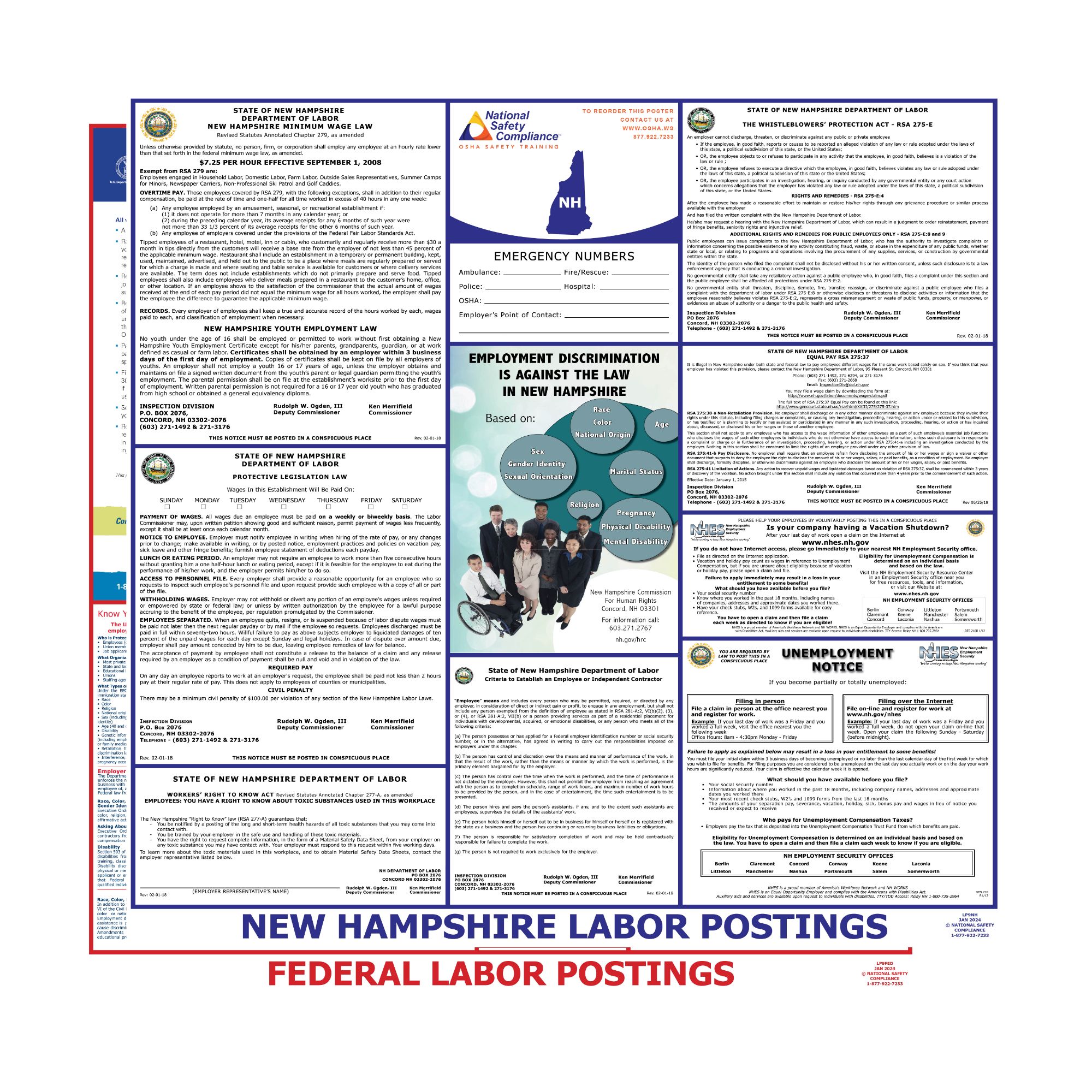 2025 New Hampshire State & Federal Posters