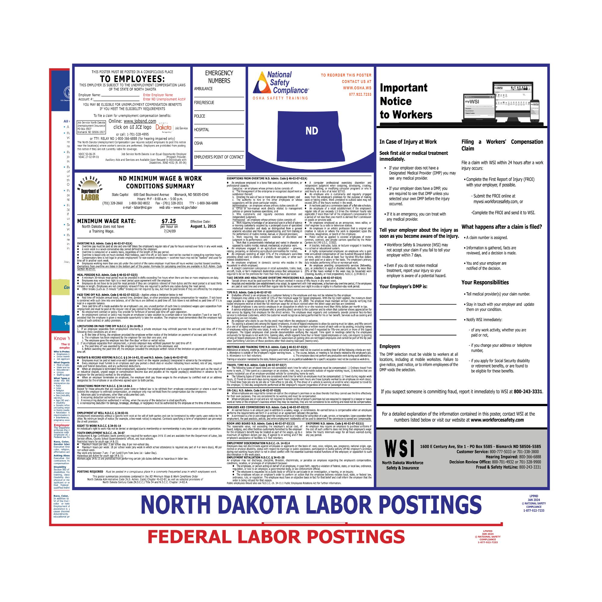 2025 North Dakota State & Federal Posters