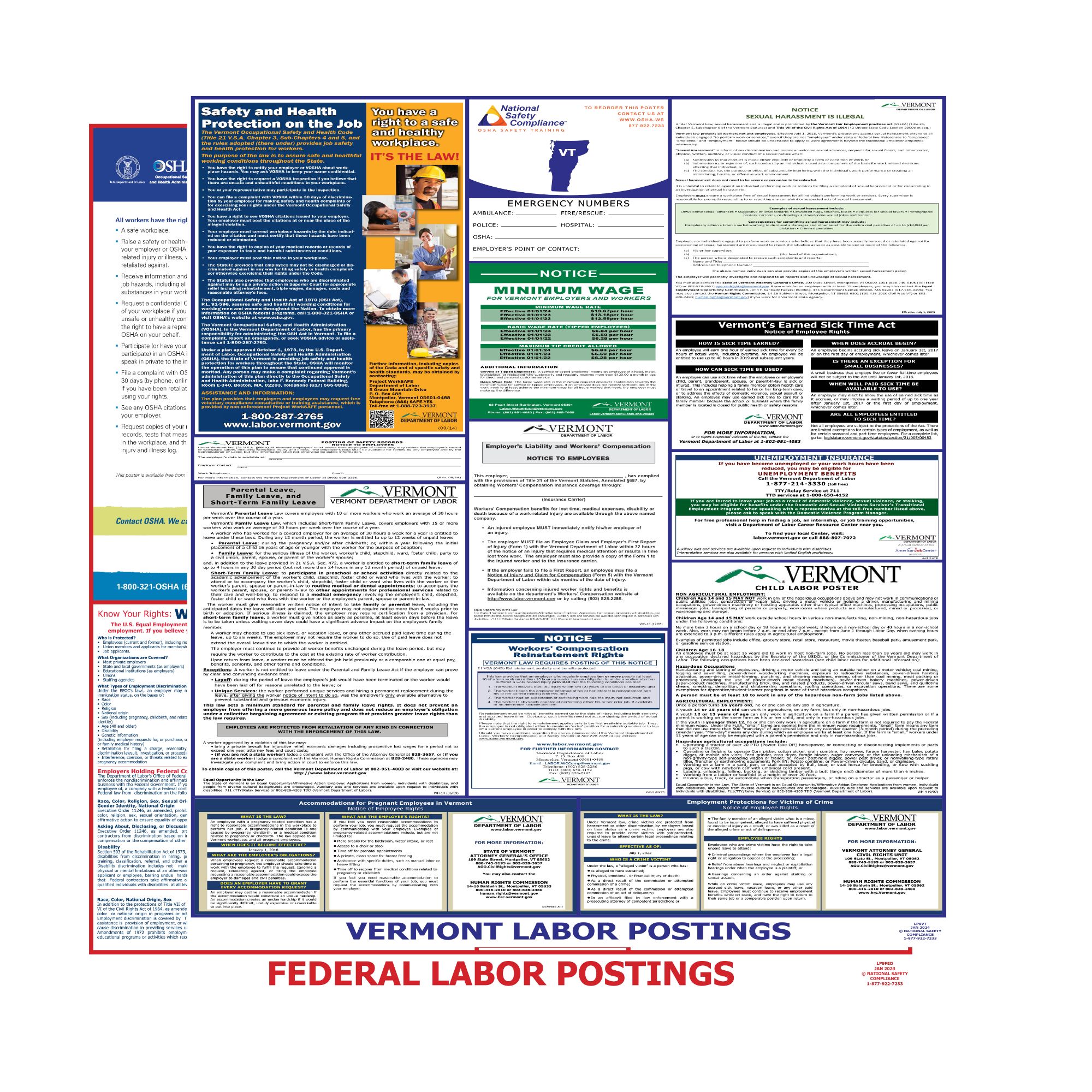 2025 Vermont State & Federal Posters