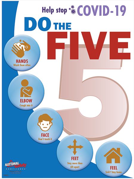 Do The 5 (COVID-19) Safety Poster