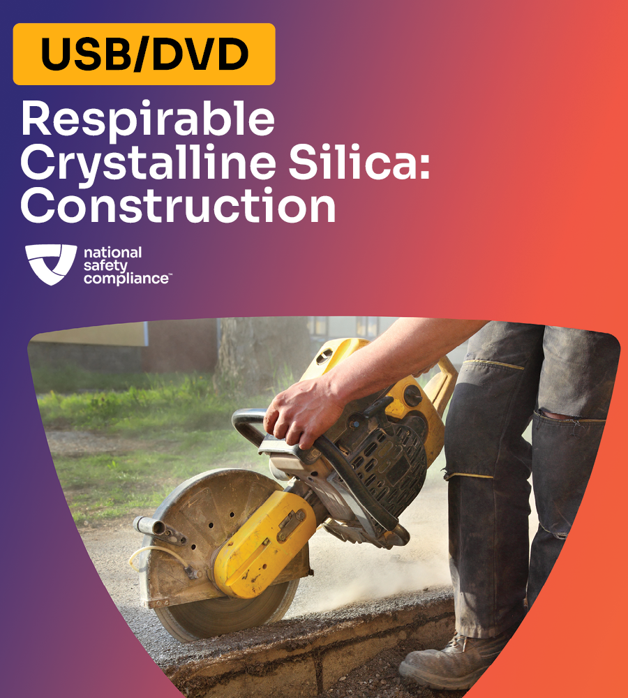 Respirable Crystalline Silica Safety for Construction Training Video Kit (USB/DVD)