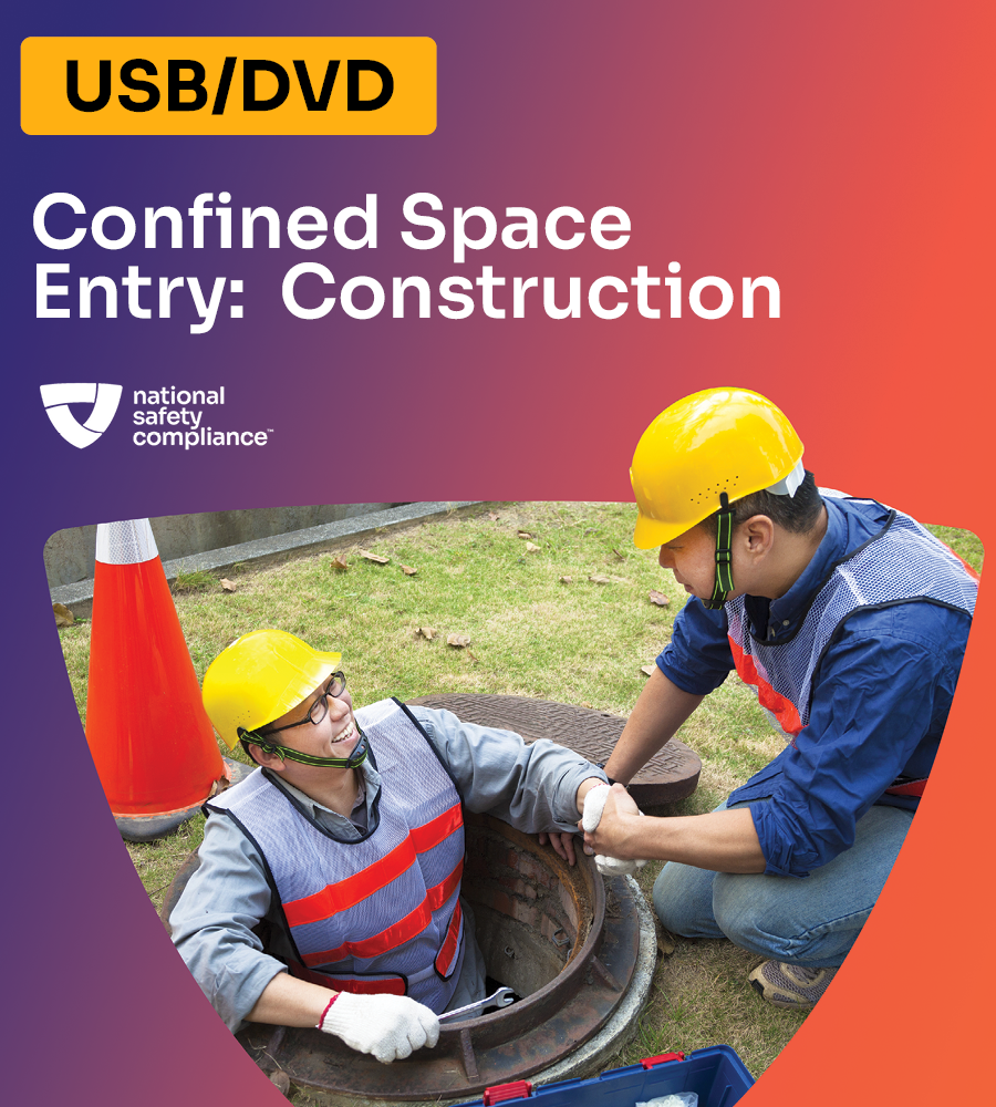 Confined Space Entry for Construction Training Video Kit (USB/DVD)