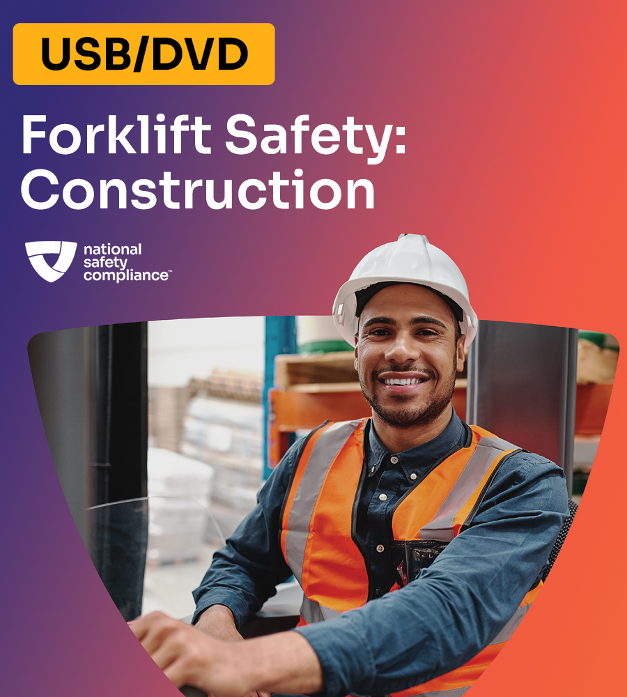 Forklift Safety - Construction Version Training Video Kit (USB/DVD)