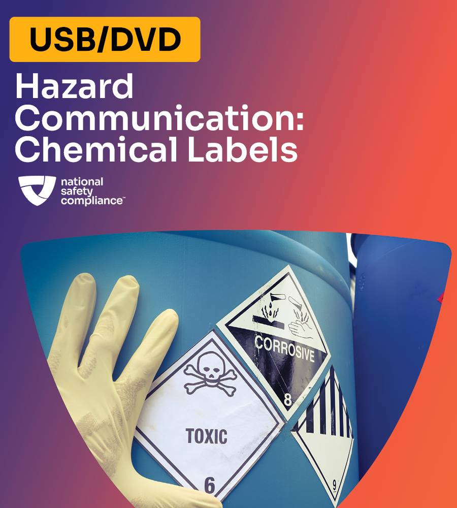 Hazard Communication: Chemical Labels Safety Training Video Kit (USB/DVD)