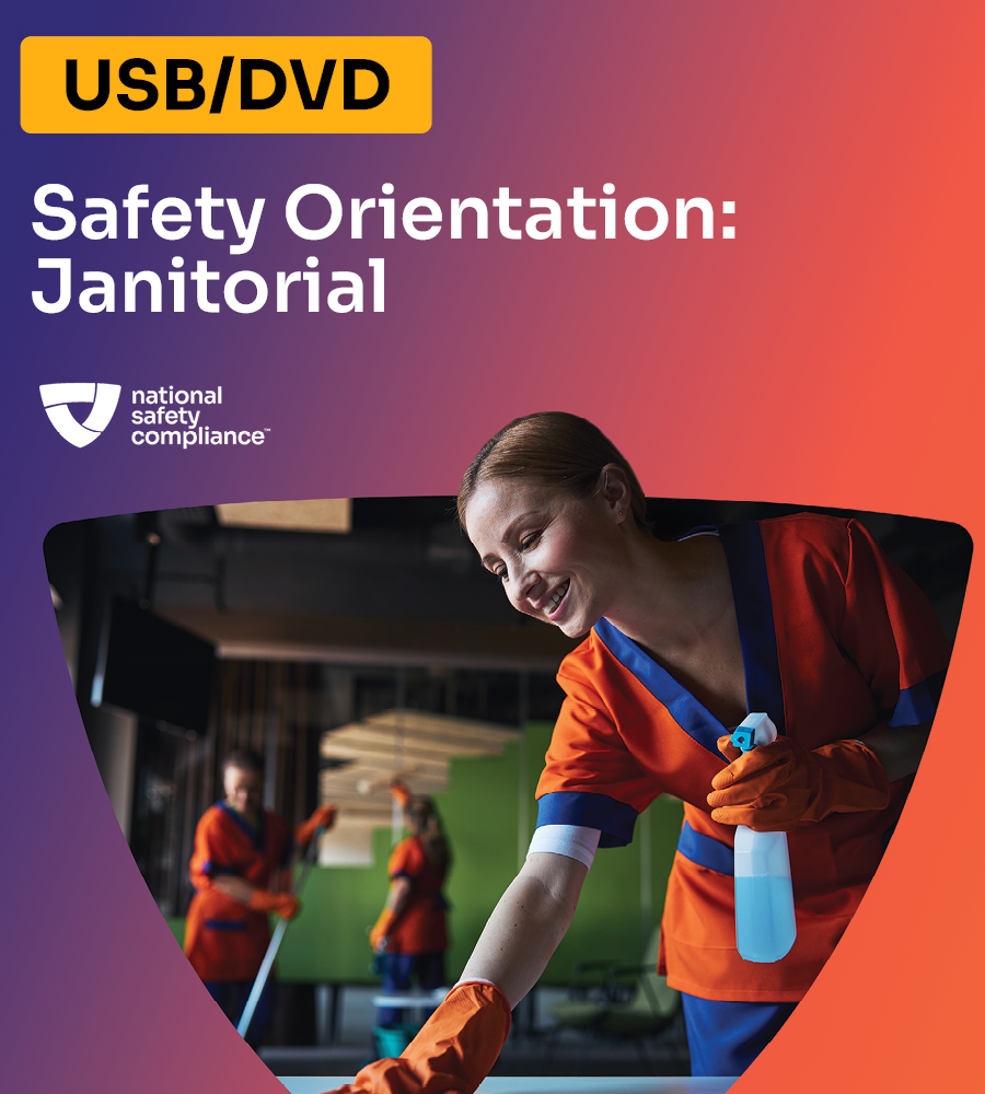 Safety Orientation - Janitorial Version Training Video Kit (USB/DVD)