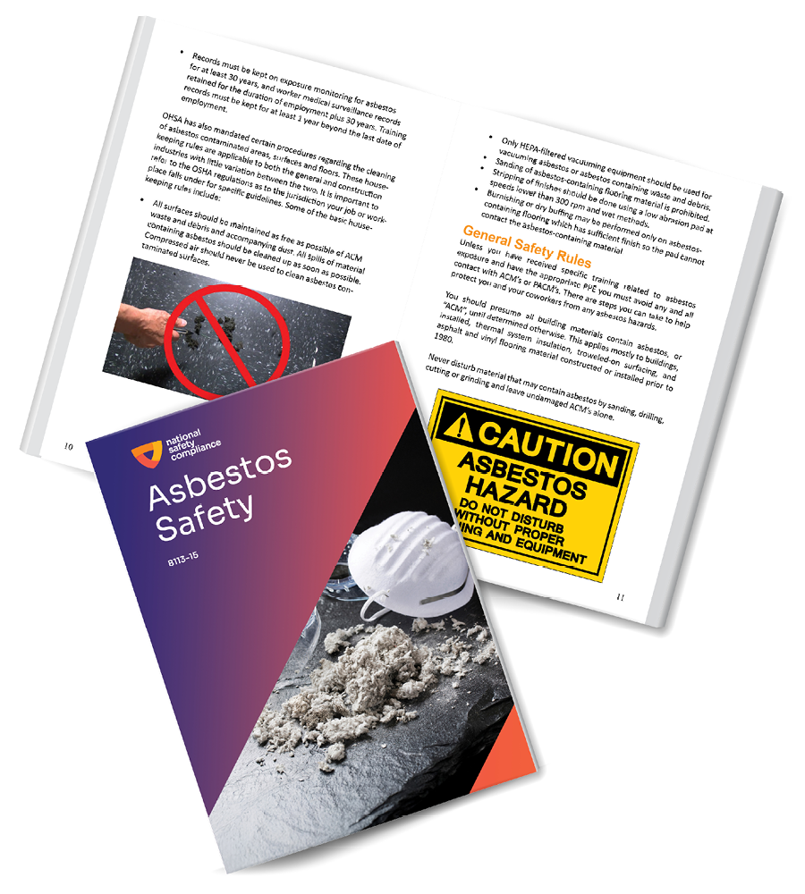 Asbestos Safety Training Employee Training Booklets (pkg of 10)