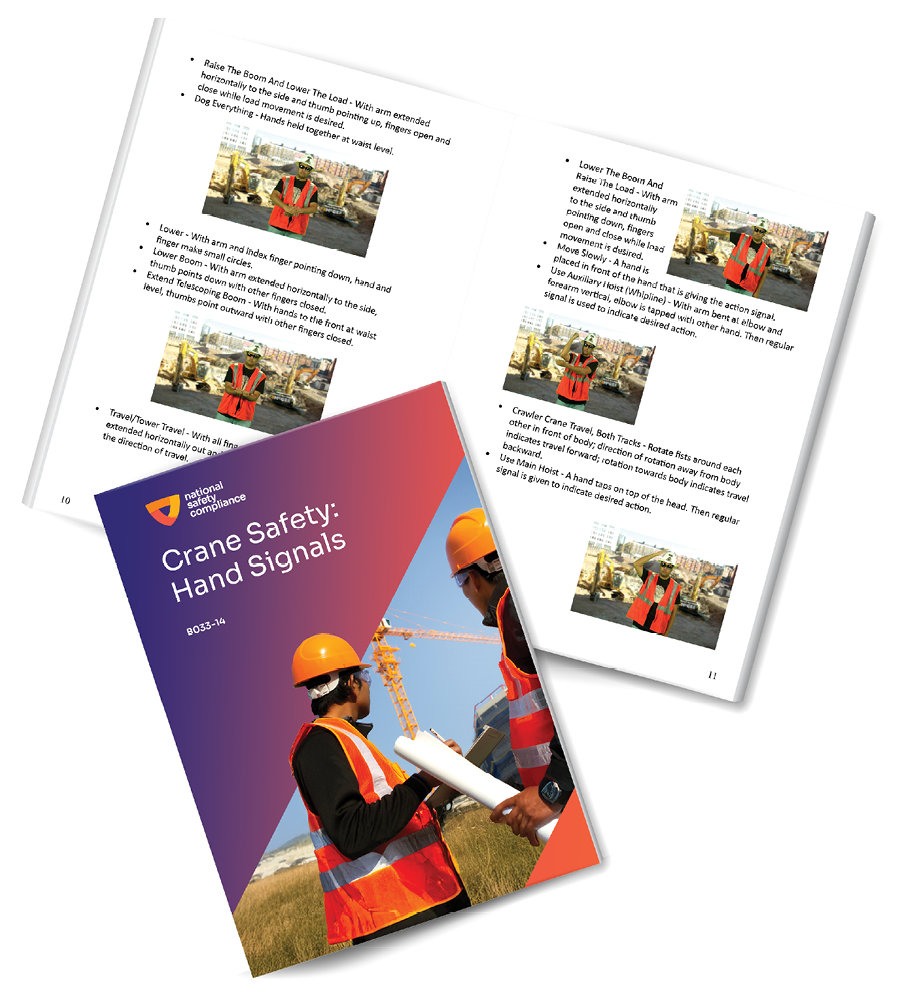 Crane Safety: Hand Signals Training Employee Training Booklets (pkg of 10)