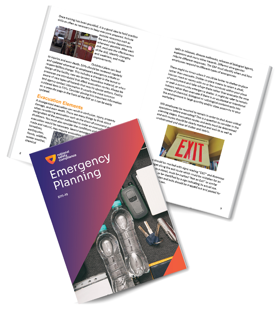 Emergency Planning Training Employee Training Booklets (pkg of 10)