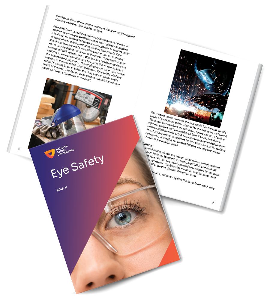 Eye Safety Training Employee Training Booklets (pkg of 10)