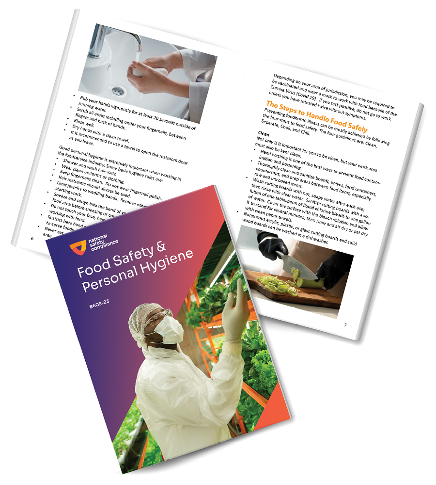 Food Safety &amp; Personal Hygiene Training Employee Training Booklets (pkg of 10)