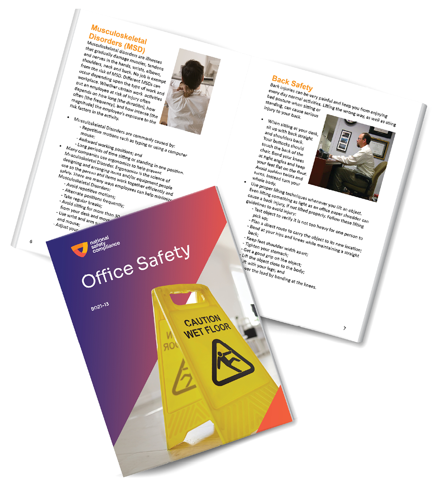 Office Safety Training Employee Training Booklets (pkg of 10)