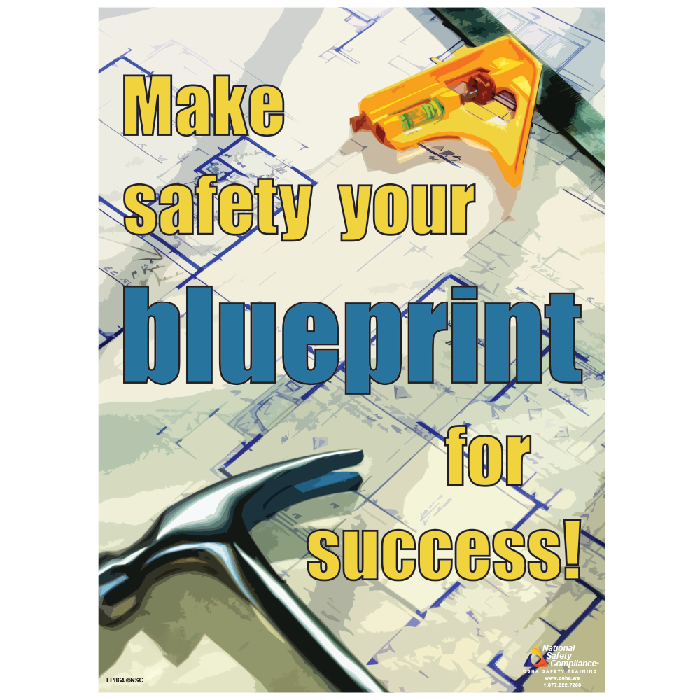 Blueprint for Success Safety Poster