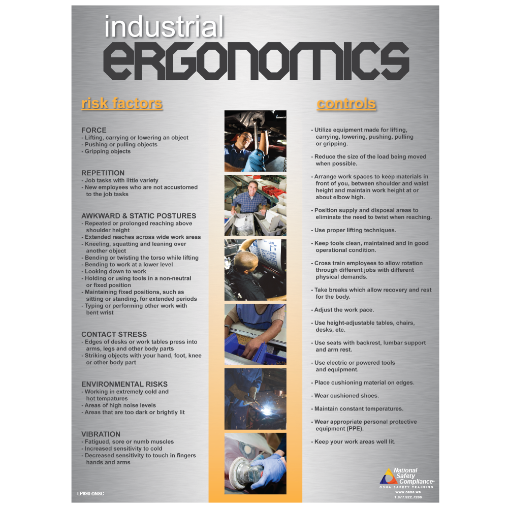 Ergonomics Informational Poster