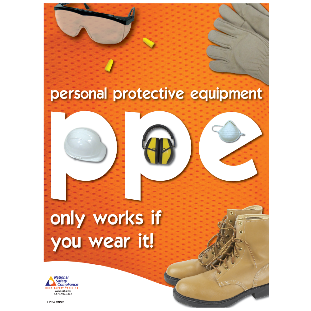 Personal Protective Equipment Safety Poster - Safety Posters | National ...