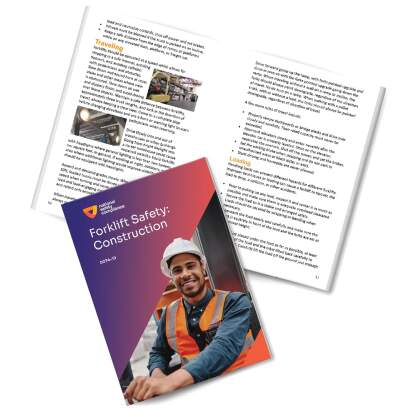 Forklift Safety: Construction Employee Training Booklets (pkg of 10)