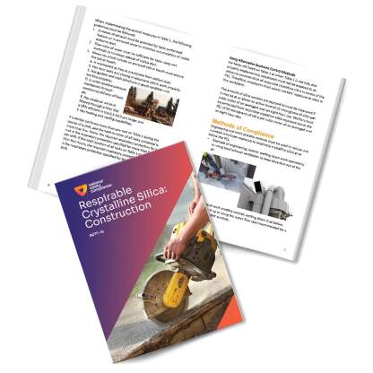 Respirable Crystalline Silica Safety for Construction Employee Training Booklets (pkg of 10)