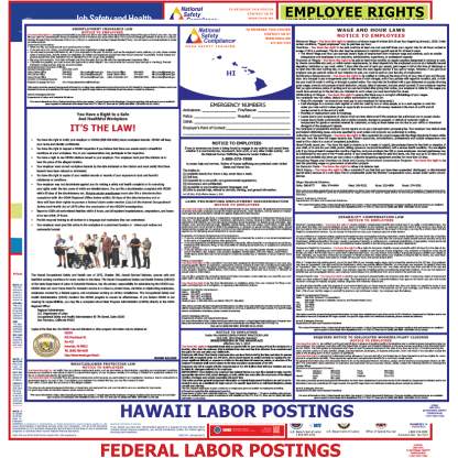 Hawaii & Federal Labor Law Poster PDF Download