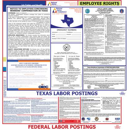 Texas & Federal Labor Law Poster PDF Download