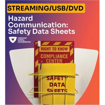 Hazard Communication: Safety Data Sheets Training Course Video Kit