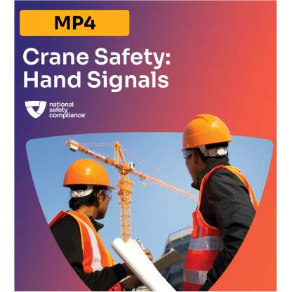 Crane Safety: Hand Signals Training MP4 (English & Spanish)