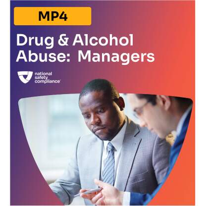 Drug and Alcohol Abuse: Managers Training MP4 (English & Spanish)